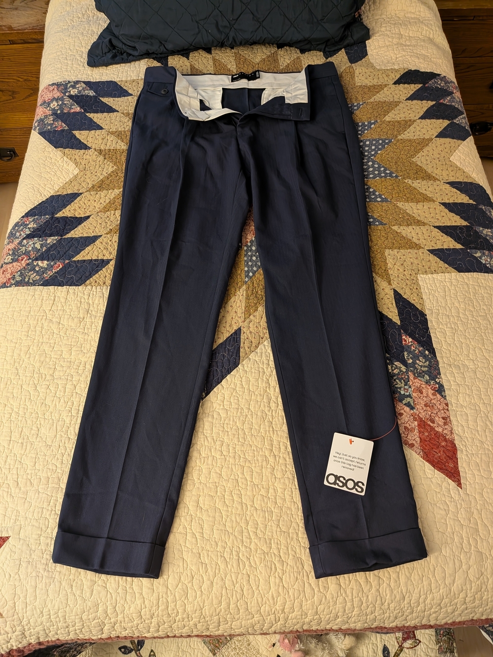 ASOS Men’s Navy Dress Pants 36x32